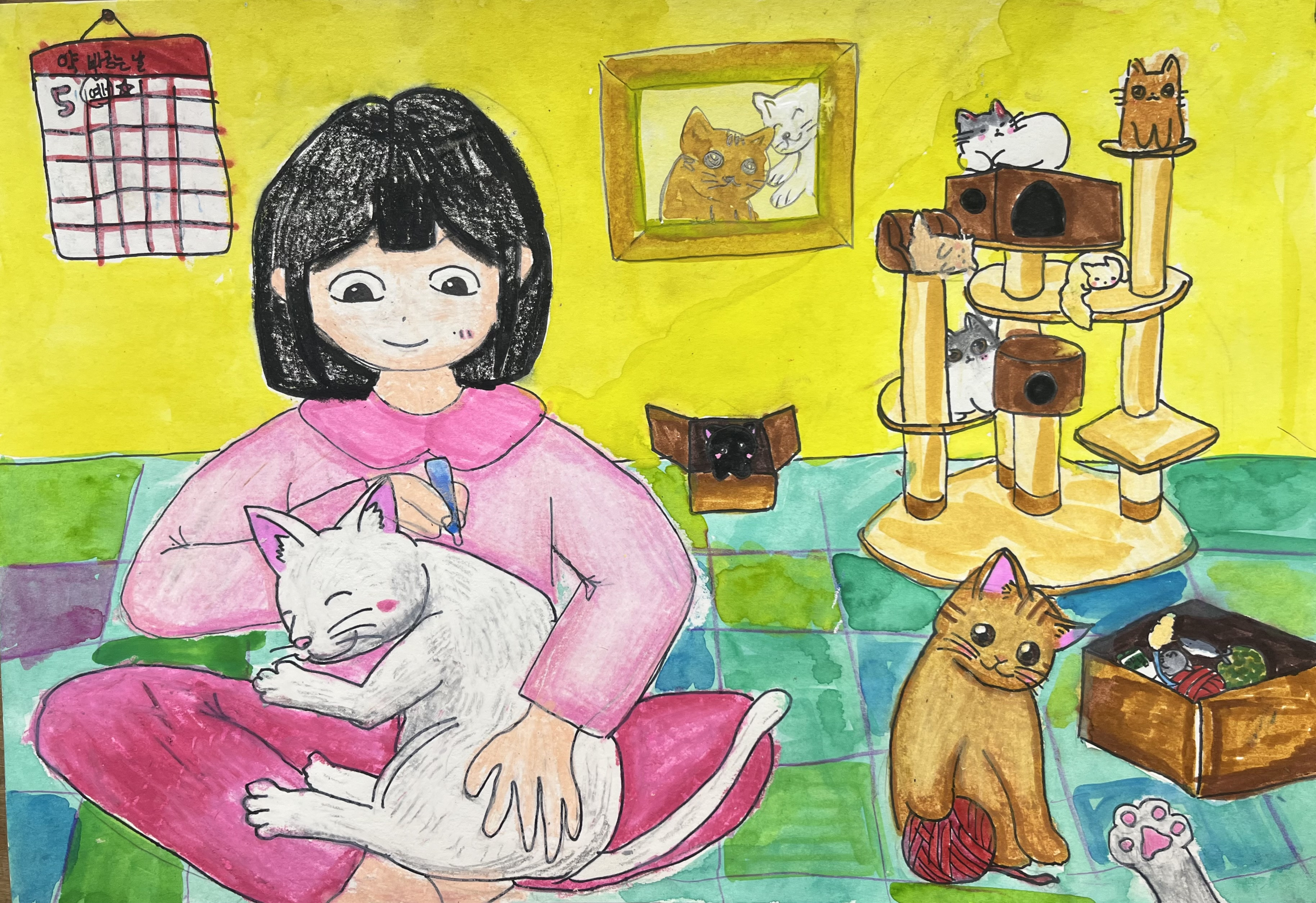 고양이 구충제 바르는 날 썸네일