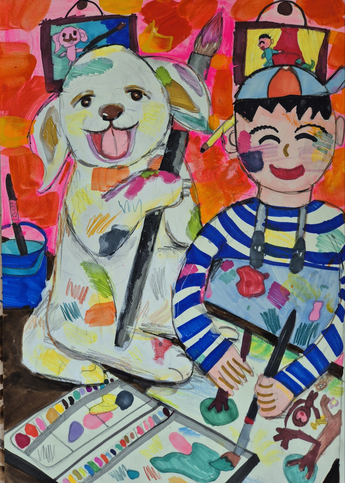 내 친구 하양이와 그림 그리는 날 썸네일