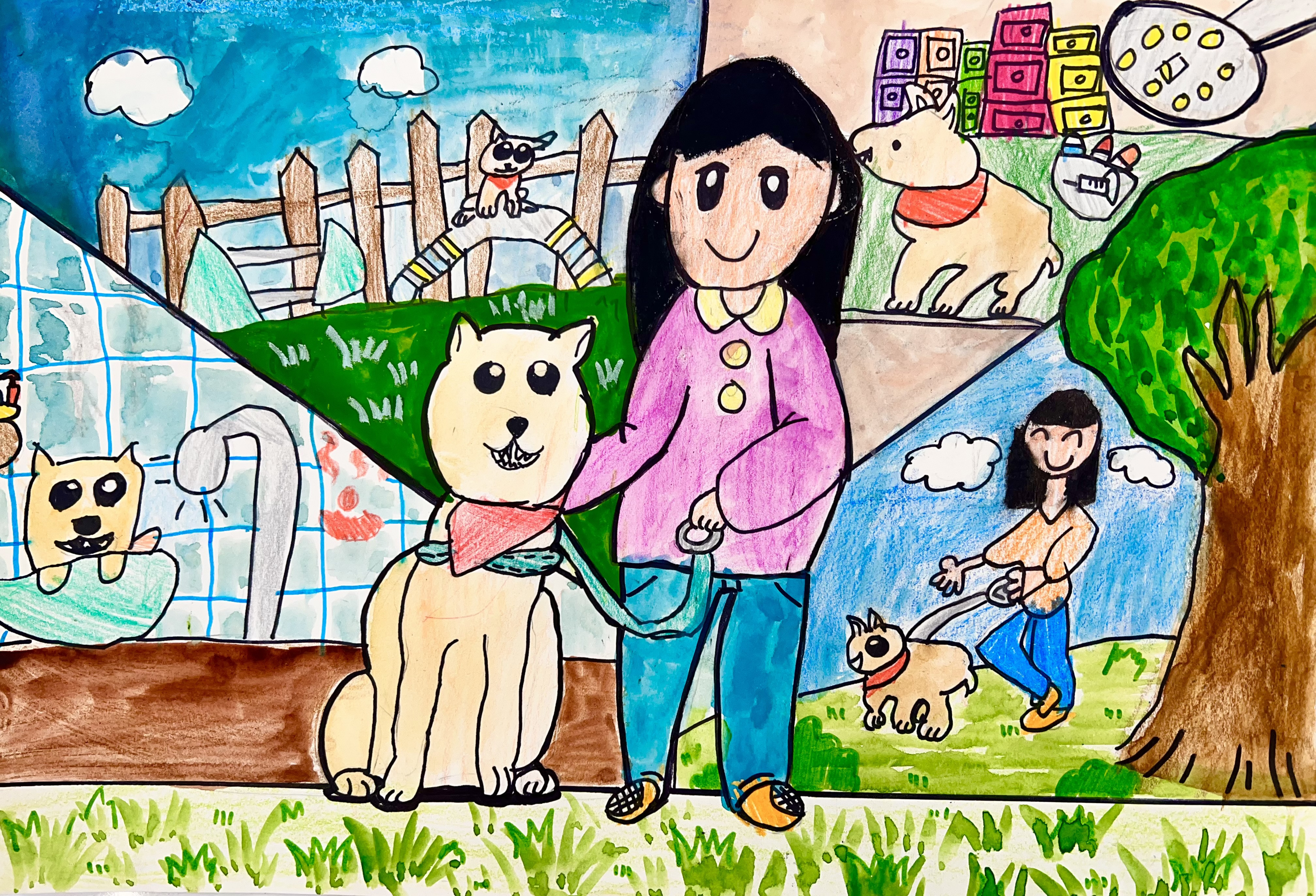 산책하고, 목욕하고, 병원까지! 사랑 3종 세트! 썸네일