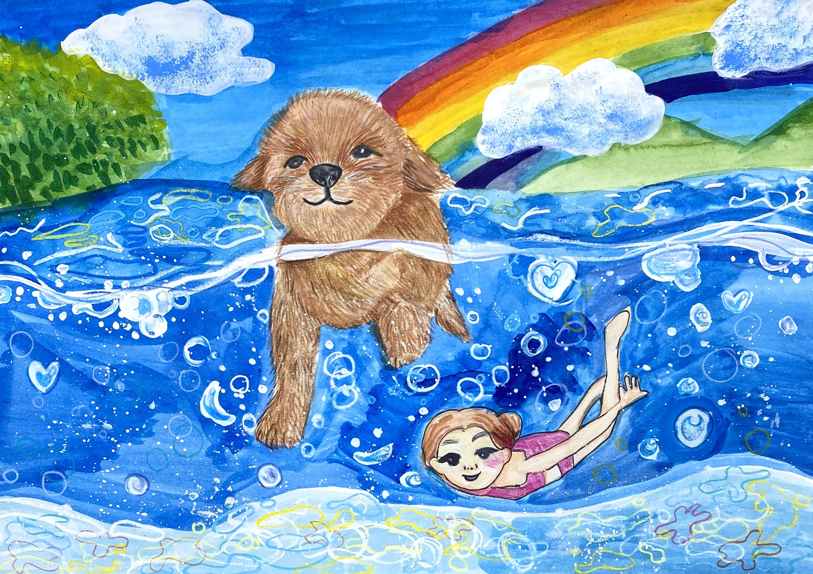 첨벙첨벙 강아지와 시원한 하루 썸네일