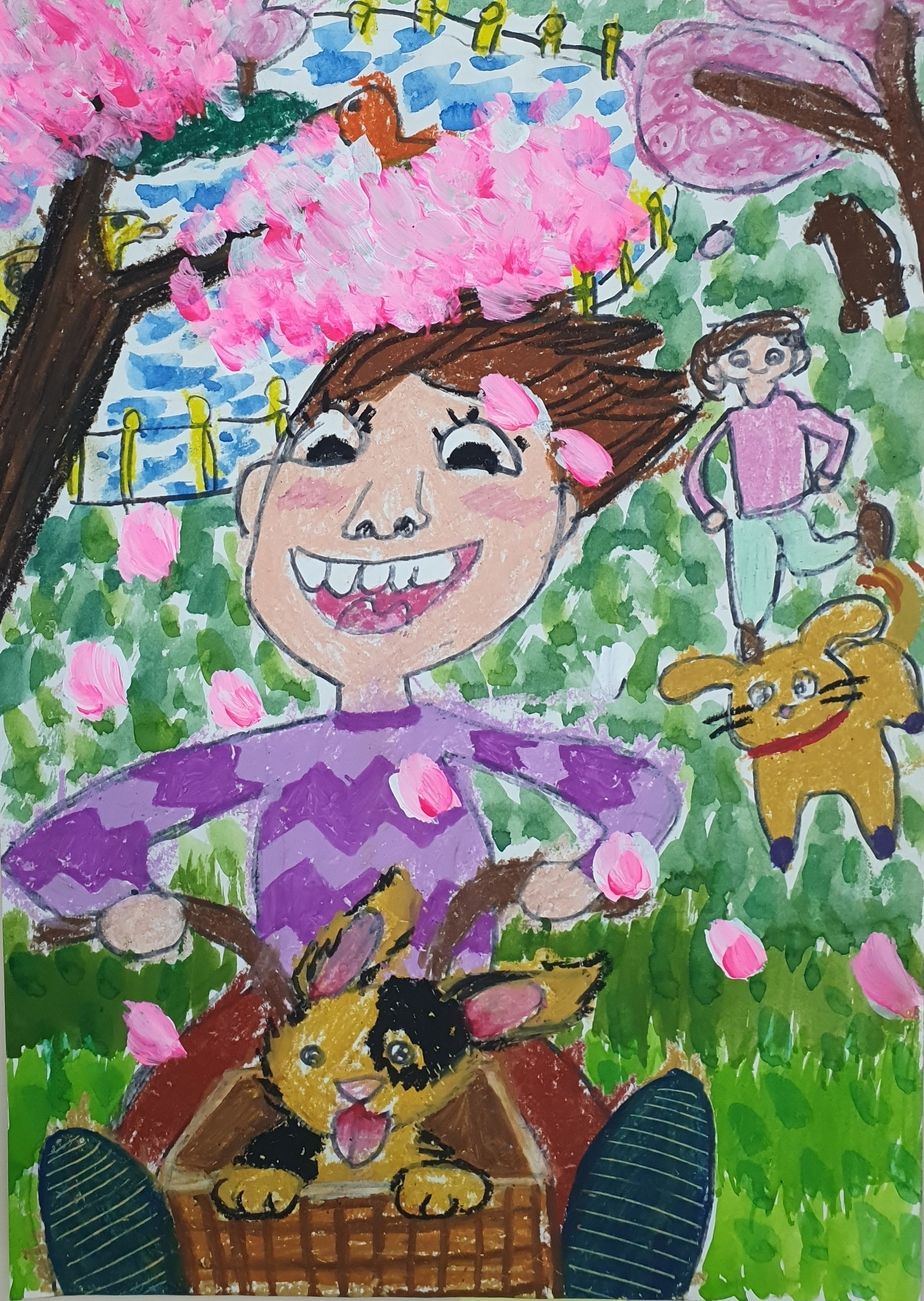 강아지와 함께 자전거도 타고 산책도 해요 썸네일